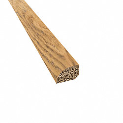 Prefinished Distressed Cheshire Oak Hardwood 1/2 in thick x .75 in wide x 78 in Length Shoe Molding